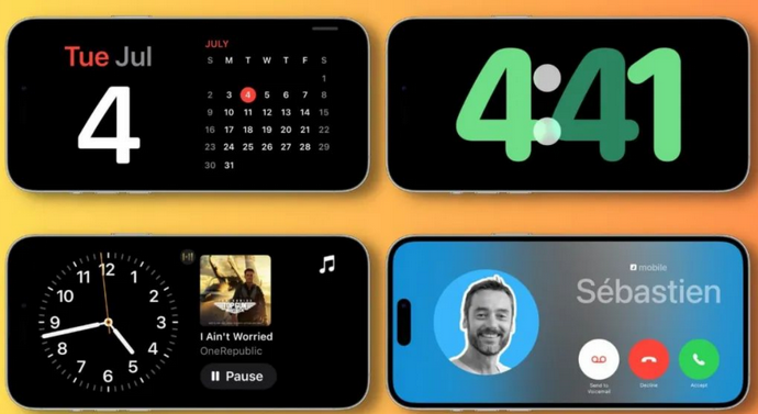 珠海苹果手机维修分享iOS17横屏充电待机显示有什么好处 