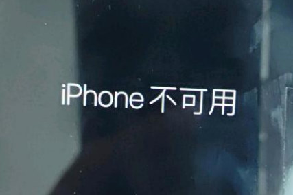 珠海苹果服务网点分享锁屏界面显示“iPhone 不可用”如何解决 