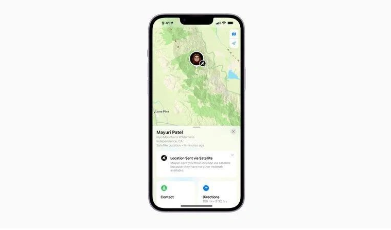 珠海苹果14维修分享iPhone14系列中 FindMy功能通过卫星分享位置方法教程 