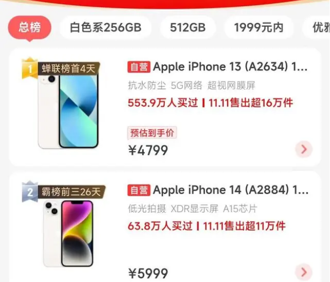 珠海苹果14维修分享iPhone14配置不如同价位的安卓还能大卖 