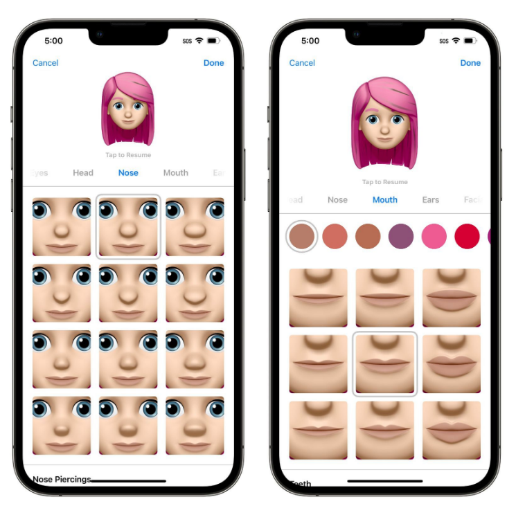 珠海苹果手机维修分享​iOS 16中的拟我表情有了哪些变化和升级 